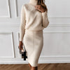 Ensemble tricoté 2 pièces - pull et jupe chic pour femmes