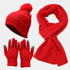Ensemble tricoté 3 pièces - bonnets, écharpe et gants tendance pour femmes