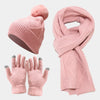 Ensemble tricoté 3 pièces - bonnets, écharpe et gants tendance pour femmes