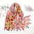 Étole en pashmina fleuri avec franges - châle élégant pour femmes