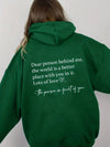 Sweatshirt oversized avec citation inspirante - sweat décontracté pour femmes