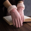 Gants d'hiver pour femmes - gants en fausse fourrure ultra doux
