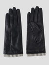 Gants en cuir - gants noirs élégants pour femmes