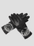 Gants en cuir tactile - gants noirs pour femmes avec détail en fourrure