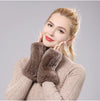 Gants sans doigts en fausse fourrure - tendance et chaleureux pour dames