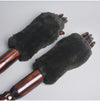 Gants sans doigts en fausse fourrure - tendance et chaleureux pour dames