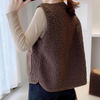 Gilet en sherpa - veste chic à boutons pour femmes