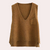 Gilet en tricot - sweat-shirt sans manches pour femmes tendance