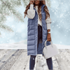 Gilet long matelassé - manteau sans manches pratique pour femmes