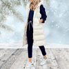 Gilet long matelassé - manteau sans manches pratique pour femmes
