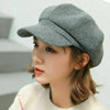 Casquette tendance femme en mélange de laine - design vintage pour un style quotidien