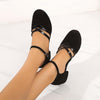Ballerines classiques pour femmes - chaussures élégantes au quotidien avec semelle flexible en design noir