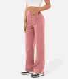 Pantalons larges taille haute pour femmes - tissu doux, coupe décontractée pour un style quotidien