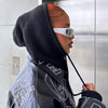 Hoodie balaclava - écharpe à capuche tricotée pour femmes élégantes