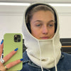 Hoodie balaclava - écharpe à capuche tricotée pour femmes élégantes