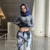 Hoodie balaclava - écharpe à capuche tricotée pour femmes élégantes