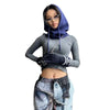 Hoodie balaclava - écharpe à capuche tricotée pour femmes élégantes