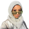 Hoodie balaclava - écharpe à capuche tricotée pour femmes élégantes