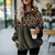 Hoodie en polaire pour femmes - sweat à motifs léopard tendance