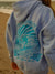 Hoodie - pull à capuche oversize pour femmes avec design d'onde tropicale