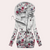 Hoodie zippé floral - sweat-shirt long à la mode pour femmes