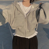 Hoodie zippé oversized - vêtement décontracté pour femmes