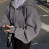 Hoodie zippé oversized - vêtement décontracté pour femmes