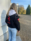 Veste de pluie femme style vintage racer avec écussons ferrari - outerwear tendance pour le quotidien