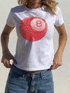T-shirt 8-ball - t-shirt blanc pour femmes décontractées