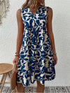 Robe d'été décontractée pour femmes à imprimé floral sans manches - pour vos sorties quotidiennes