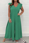 Robe maxi femme à manches volantes - élégance estivale pour les jardins