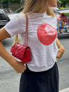 T-shirt 8-ball - t-shirt blanc pour femmes décontractées