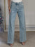 Jeans bootcut & évasés pour femmes en denim bleu scintillant - pantalons décontractés chic pour toutes les occasions