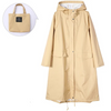 Imperméable léger pour femmes - manteau long avec capuche