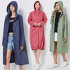 Imperméable - long manteau pour femmes avec capuche