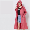 Imperméable - long manteau pour femmes avec capuche