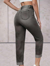 Jean à taille haute - slim fit tendance pour femmes