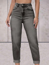 Jean à taille haute - slim fit tendance pour femmes