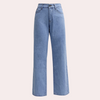 Jean baggy - jeans taille haute pour femmes tendance