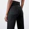 Jean droit taille haute - pantalons en denim tendance pour femmes