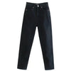 Jean droit taille haute - pantalons en denim tendance pour femmes