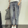 Jeans bleu clair - pantalon en denim tendance et agréable pour femmes