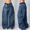 Jeans cargo - pantalons en denim baggy tendance pour femmes