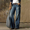Jeans évasés - pantalons en denim taille haute pour femmes tendance