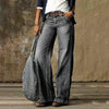 Jeans évasés - pantalons en denim taille haute pour femmes tendance