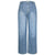 Jeans évasés pour femmes - denim bleu décontracté