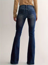 Jeans évasés taille haute - denim bleu moyen pour dames
