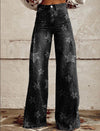 Jeans large - élégants pantalons en denim taille haute pour femmes