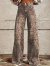 Jeans large - élégants pantalons en denim taille haute pour femmes