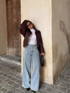 Jeans larges décontractés - pantalons en denim pour dames